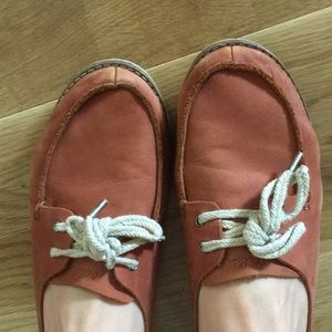 Olukai leather slip ons moku “boat shoe”